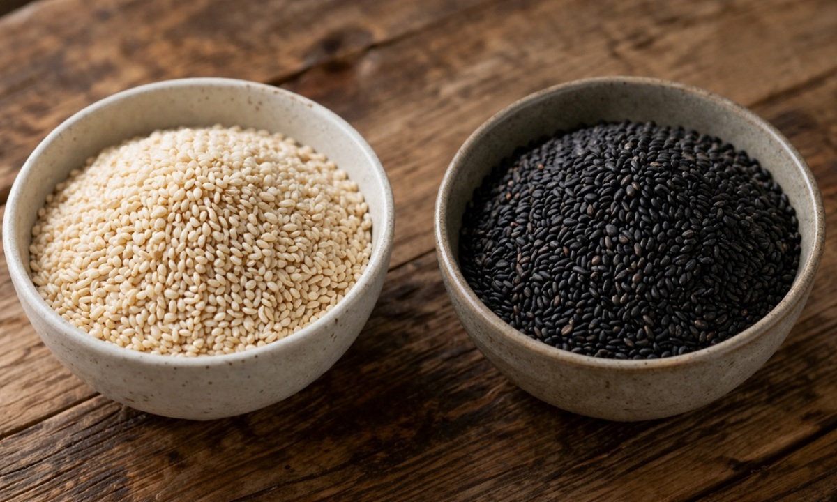 Чем белый кунжут отличается от черного?