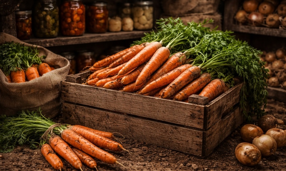 Как меняется полезность моркови за зиму?