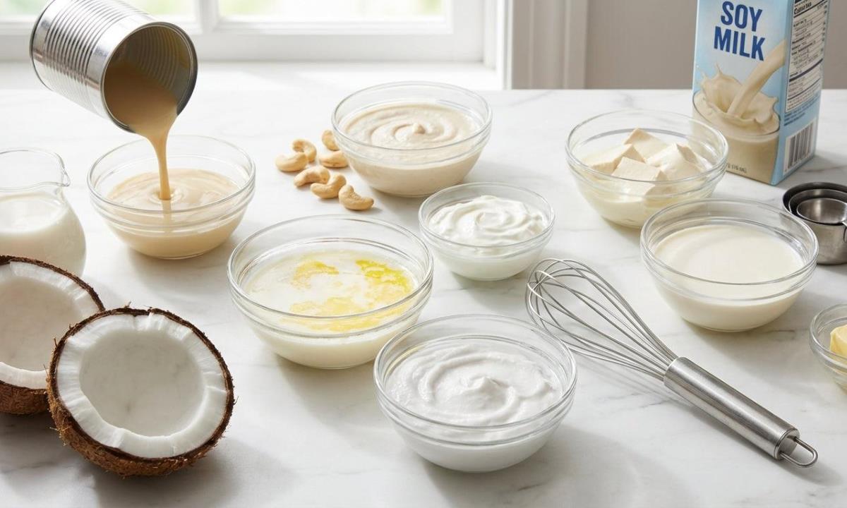 Продукты, которые могут заменить сливки в популярных рецептах
