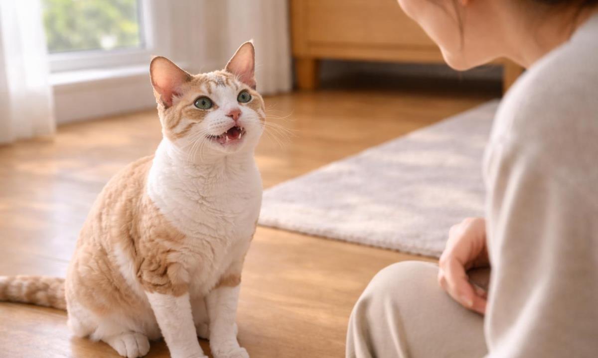 Почему кошки мяукают в ответ хозяину