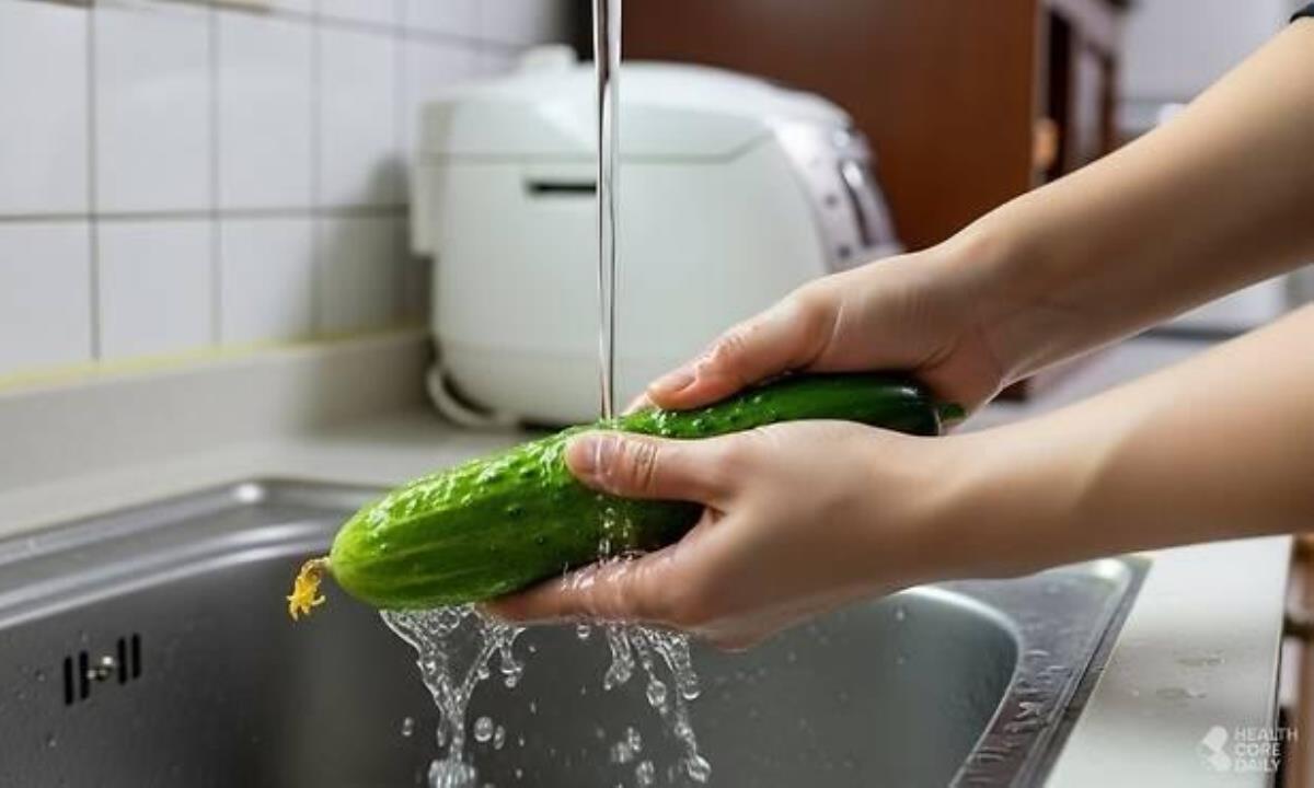 Нужно ли повторно мыть уже вымытые огурцы