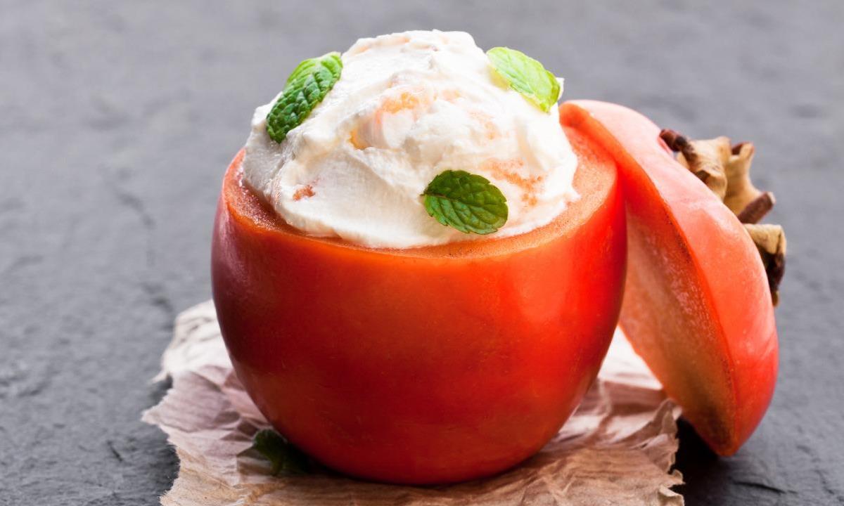 Мороженое из хурмы без сахара